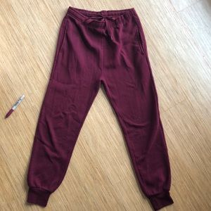 Maroon joggers